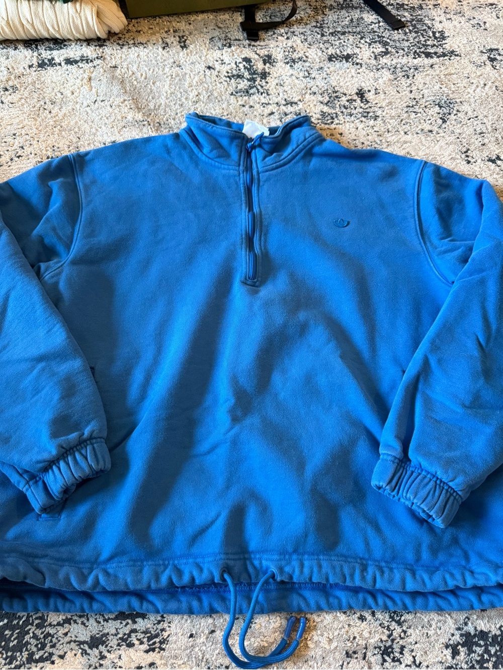 adidas Men's Electric Blue quarter-Zip Pullover